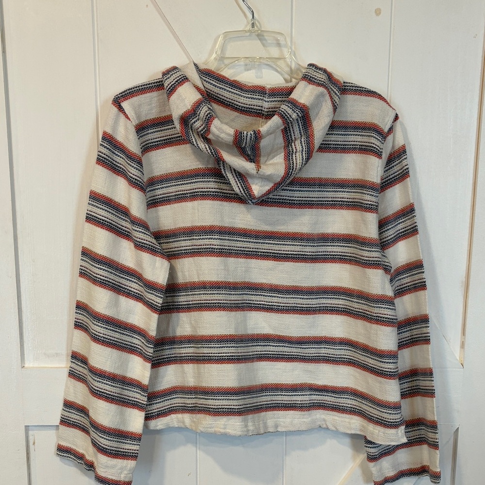 NWT Roxy Multicolor Striped Hooded Top - Picture 3 of 3